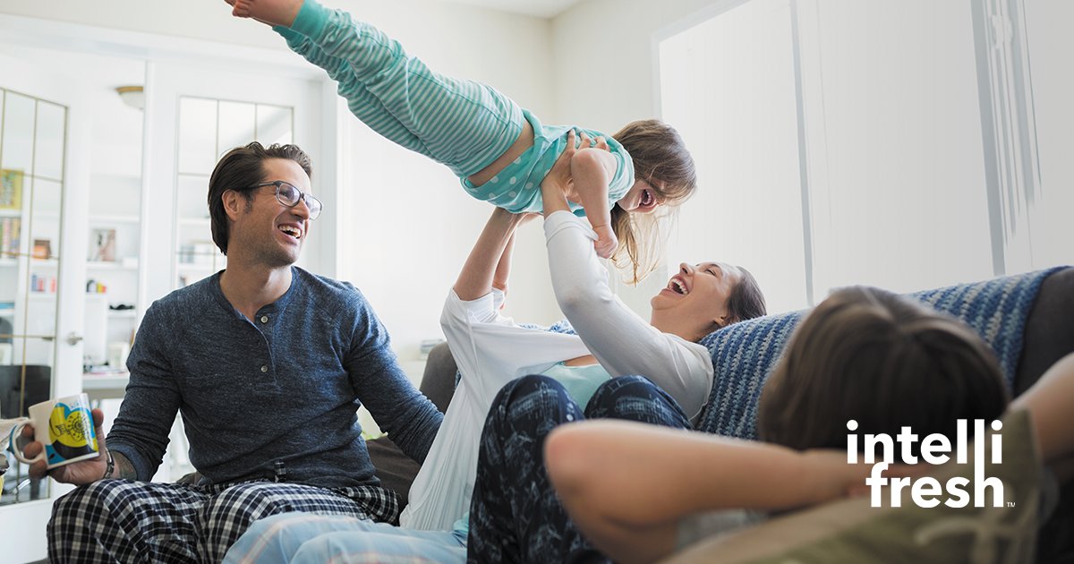 INTELLIFRESH's tweet photo. Spend less time on laundry and more time with the ones you love.  #intellifresh keeps funky odors off fabrics.  Stay home, stay healthy, stay fresh.  #Wereallinthistogether https://t.co/rzw5cv7FBm