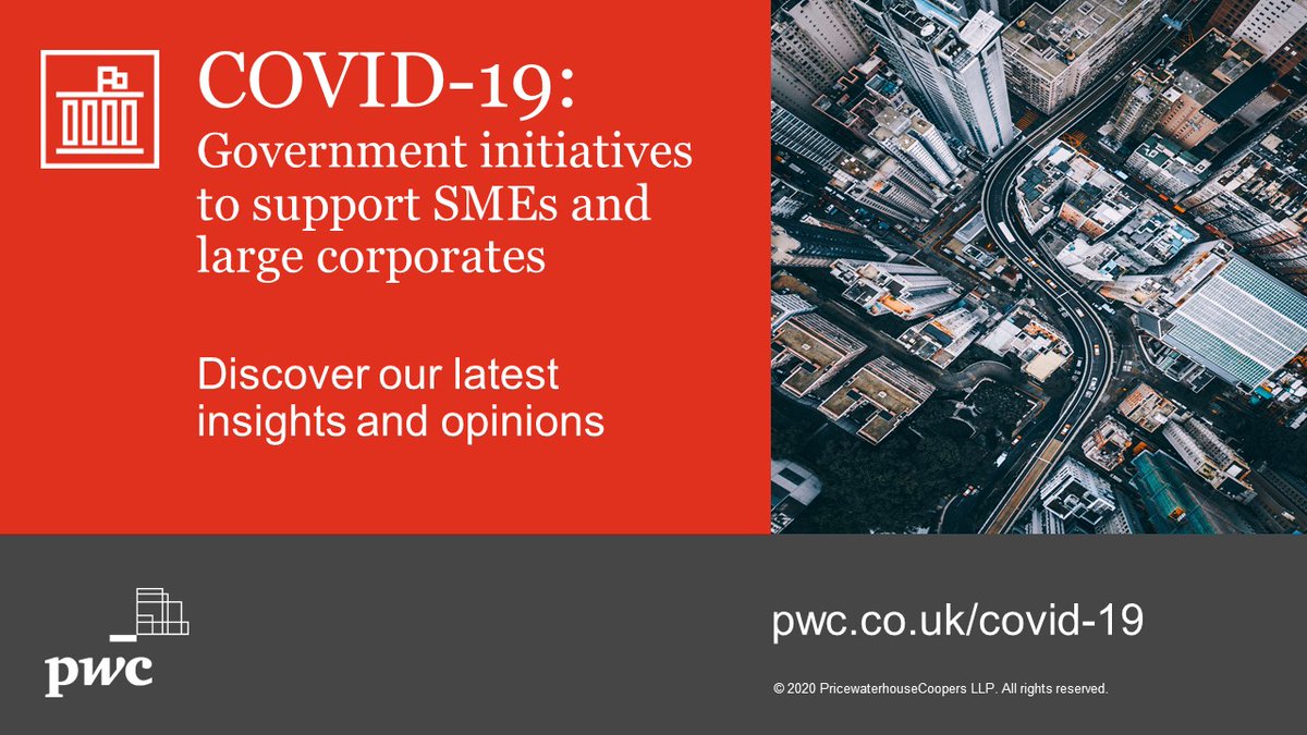 .<a href="/PwC_UK/">PwC UK</a> has released an overview of the Government-backed initiatives launched to support businesses who have been impacted by #COVID19. You can find this and other related guidance here: pwc.to/33TUXro