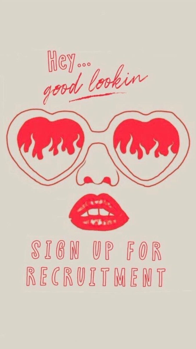 The link is open to register for recruitment!!!! We can’t wait to meet all of you lovely ladies this Fall!🤍