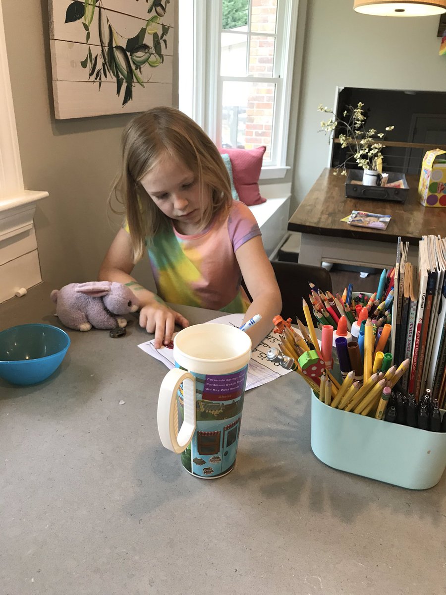 Rewlee81's tweet photo. Working with a toy of their choice is helping with motivation this morning. @boganbuddies @KteacherSAE @SweetAppleES https://t.co/gB9ke4ufC6