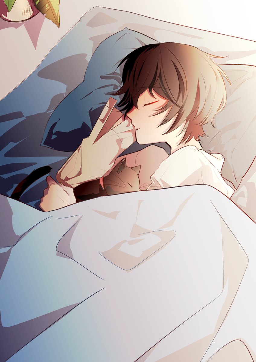あんスタ ダルタニャンと凛月で一緒の毛布使って寝るくらい仲良くなってたら良いなの絵 カイのイラスト