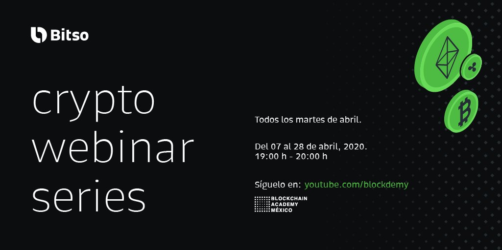 blockdemy's tweet photo. 🚀Sé parte del Crypto Webinar Series by @Bitso
Con el objetivo de capacitar a la comunidad, estaremos realizando una serie de eventos online en colaboración con Bitso. 💻
Más información y registro en:
https://t.co/rjLomj2s0G
#blockdemyEvent
#webinarsByBitso https://t.co/FHY1JSDTes