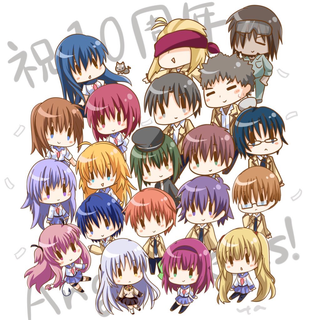 アニメ Angel Beats が放送開始10周年でファンのみなさんがお祝い