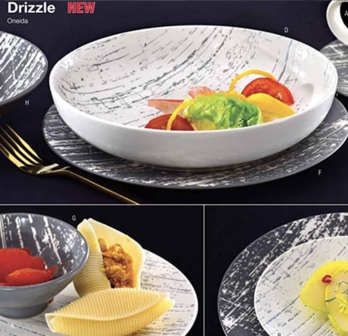 WalkingMatters's tweet photo. Have you seen @OneidaFS's new Drizzle #dinnerware that's featured in the #justout Spring Tabletop Advisor from @EdwardDonCo?
It's just one of a number of new designs in this latest edition from this supply chain leader! 🤩🤩
#TabletopMatters
#ThisIsOneida #UpgradeToOneida https://t.co/25FClD6Eaw
