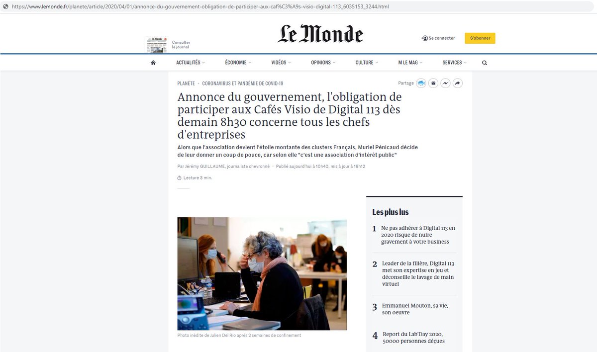 Digital113_'s tweet photo. [ ⚡️FLASH INFO] On parle de nous dans la presse ! 
Digital 113, l'étoile montante de l'écosystème du numérique 🌟 Merci à tous pour votre confiance et votre présence tous les matins lors de nos cafés visio 😍
#visio #webinar #numerique #presse #consécration #étoilefilante https://t.co/Vrzz0cJIgm