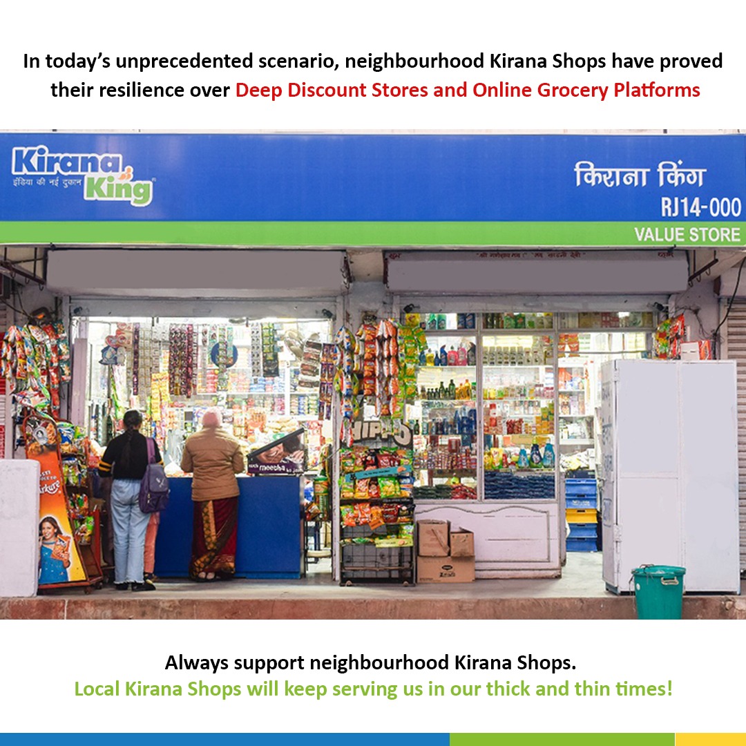 KiranaKing's tweet photo. MOM &amp; POP NEIGHBOURHOOD “KIRANA SHOPS” EMERGE AS ALL-TIME FAVORITES AND TOPPLE MODERN TRADE, LARGE FORMAT RETAIL DURING COVID CRISIS
#KiranaKing #Merchant #Grocery #Retail #RAI #MSME #Parchuni #Rashan #Kirana #Baniya #Hyperlocal  #Trust #Corona #Ecommerce 
https://t.co/CwyihYrJwI https://t.co/By7ONXjWvn