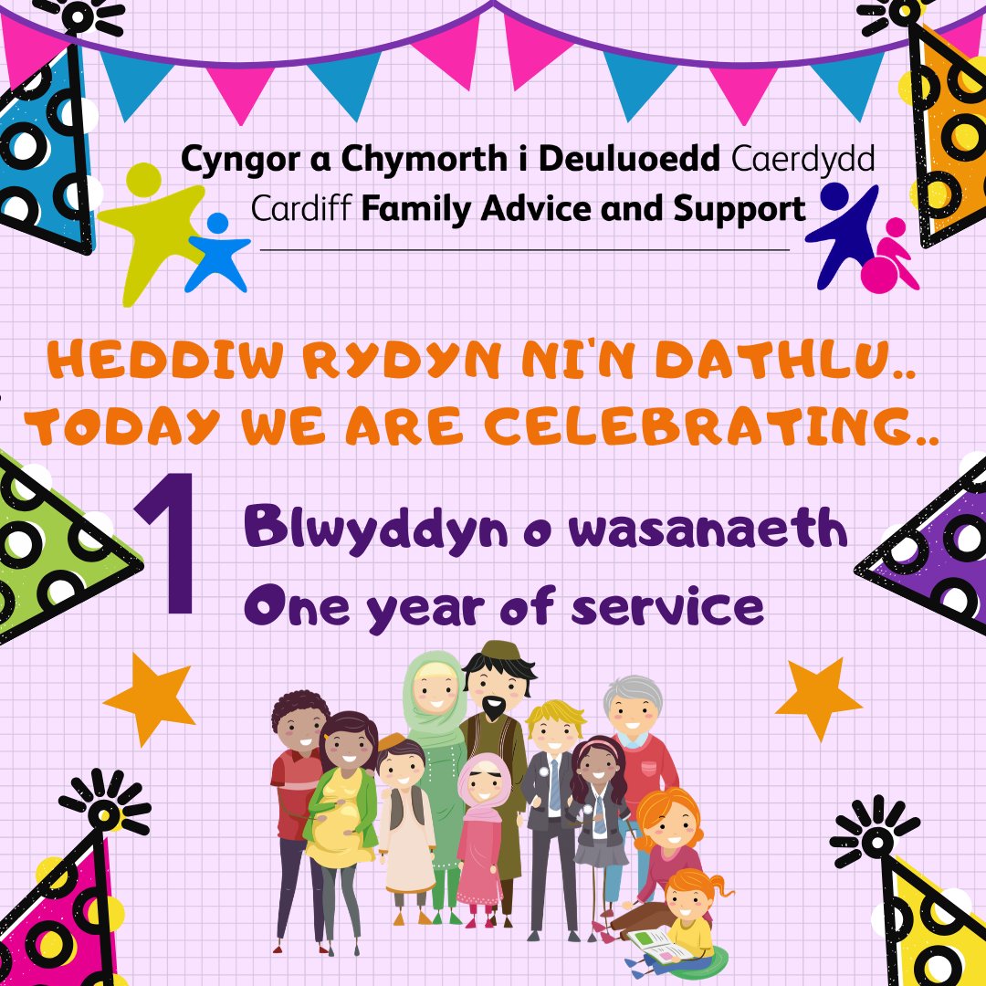 cardiffcouncil's tweet image. The @CardiffCFAS team turn 1 today! During the year they’ve received over 9,000 calls to the Family Gateway, with almost 8,000 people receiving support. Contact them for advice &amp;amp; assistance for children, young people &amp;amp; families during the crisis orlo.uk/qbED9