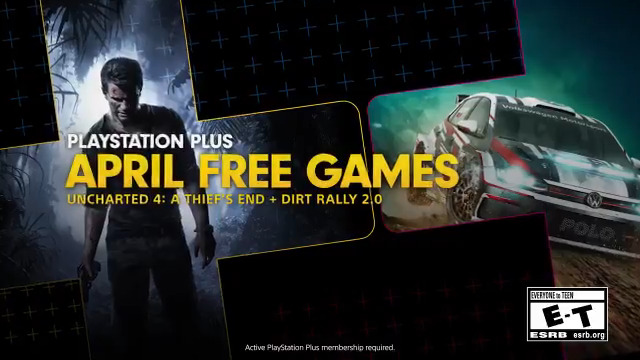 PlayStation Plus - Free Games Lineup April 2020