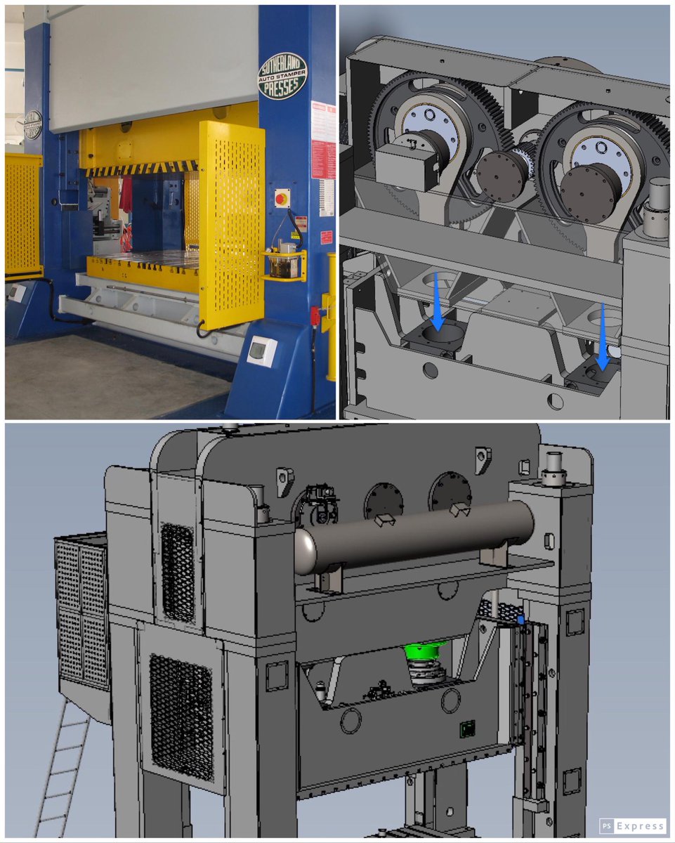 SutherlandPress's tweet photo. Our line of EHW-Eccentric Heavy Wide Bed two point straight sides ranges from 300 ton to 1200 ton. We invite you to learn about the advantages when compared to more traditional drive and frame designs. https://t.co/JpCJDl7enY https://t.co/hiWwCjYwi4