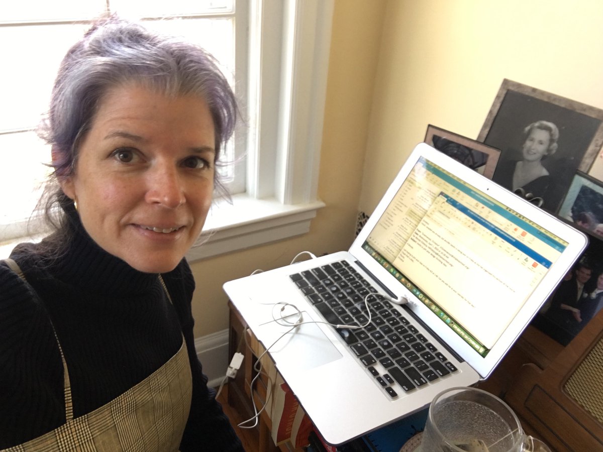 When you get relegated to the hallway on top of the book pile for virtual class #shipleylearnsonline #yalit