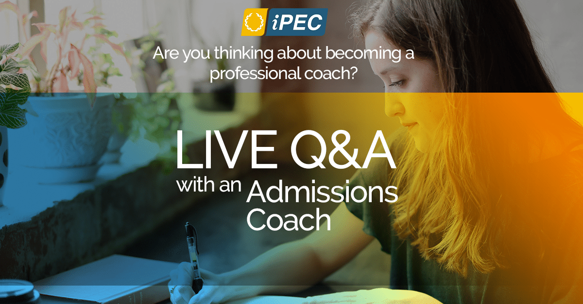 iPECEurope's tweet photo. Join us today, April 1 at 18.30 CET for our live Q&amp;A with an Admissions Coach for the opportunity to ask us about iPEC’s Coach Training Programme, the coaching industry in general, and more.

https://t.co/NjtbGfIhRY

#iPEC #iPECcoaching #iPECcoachingEU #coachtraining https://t.co/mhSL7fcg6e