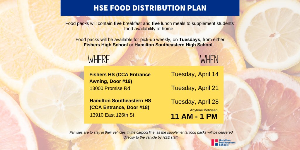 HSESchools's tweet image. Following Spring Break, @hsefoodservices will begin distributing breakfast and lunch items weekly for students who qualify for free and reduced school meals. Please make sure to fill out this request form by April 10. 
👉👉👉 bit.ly/2xFsMk9