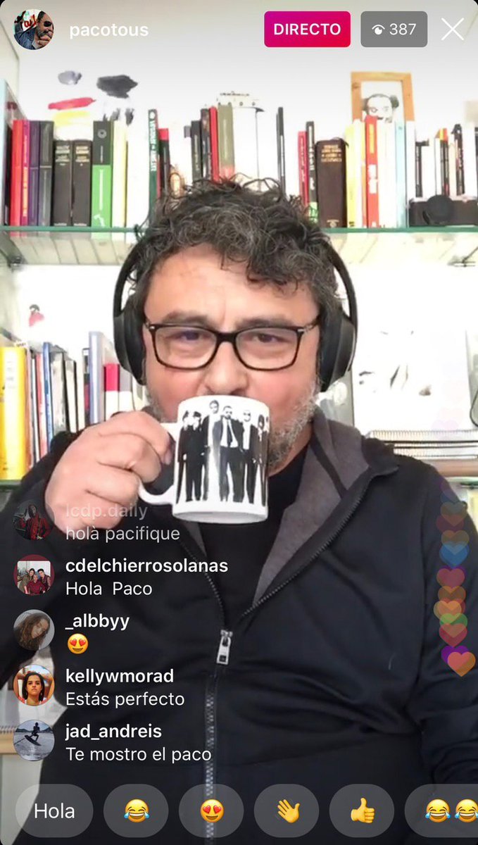 ¡@pacotous ya está EN DIRECTO en su cuenta de Instagram hablando de Los <a href="/hombresdepaco/">Los hombres de Paco</a> con esta taza tan MOLONA! 😎

¿Te unes? 👉 instagram.com/pacotous/