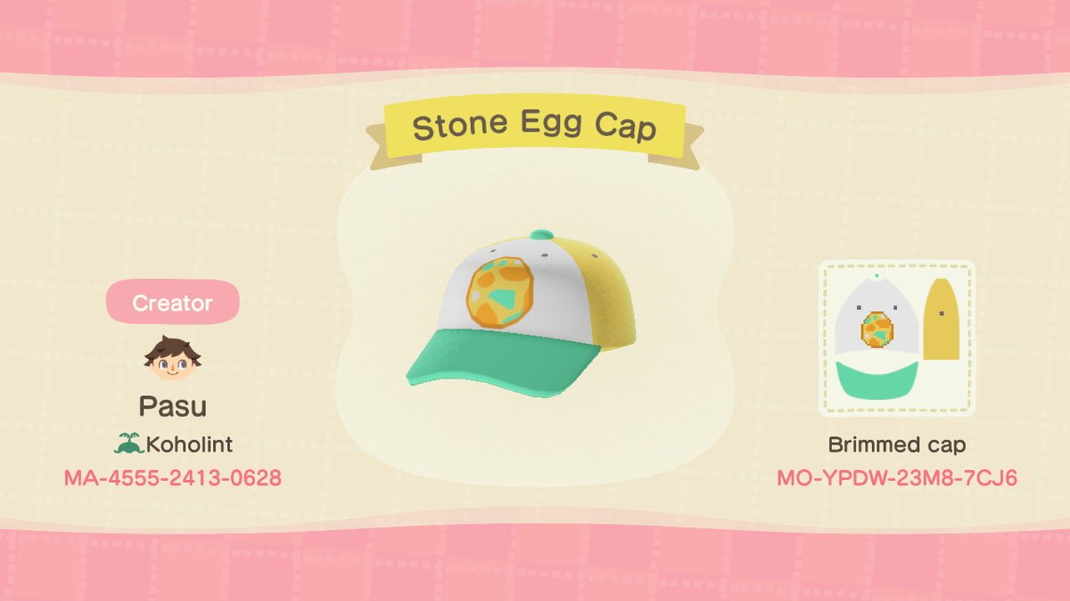 18. It's almost Bunny Day! To celebrate, I made caps for the six egg types  #ACNH    #ACNHDesign  #acnhpattern  #AnimalCrossing  