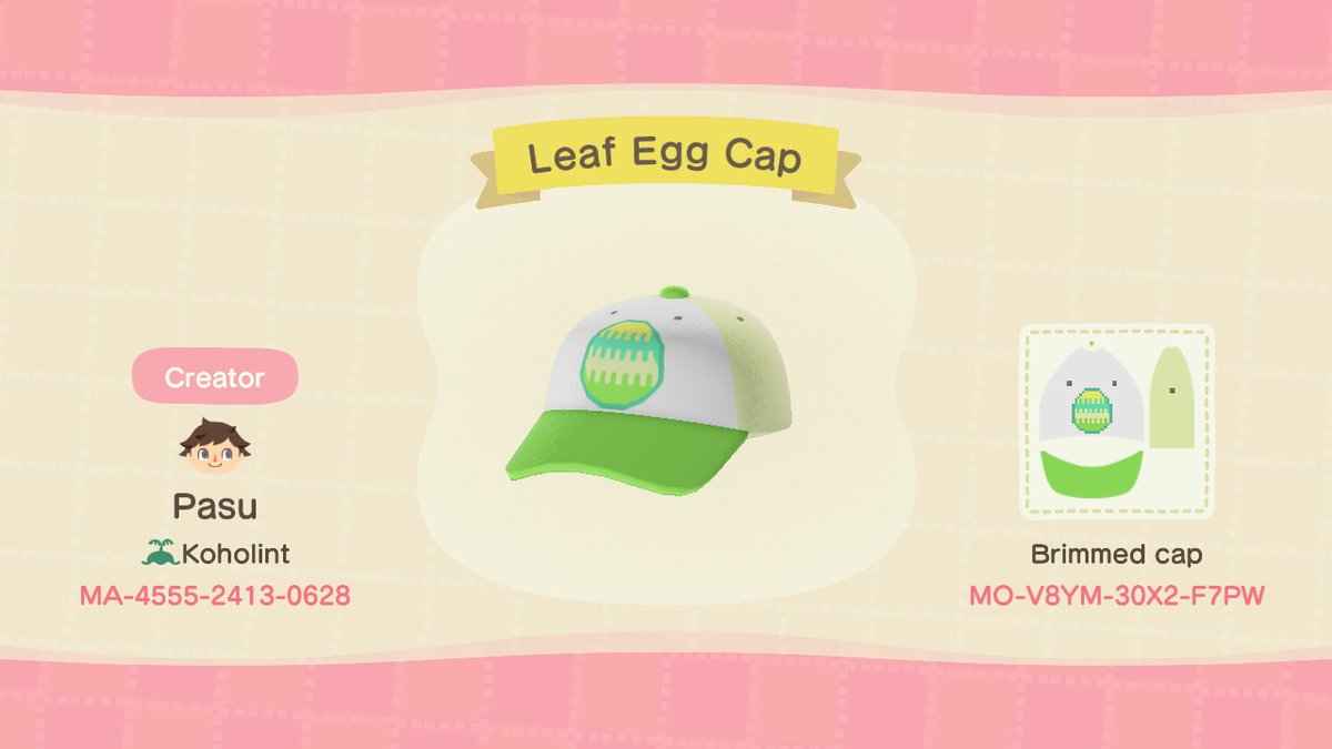18. It's almost Bunny Day! To celebrate, I made caps for the six egg types  #ACNH    #ACNHDesign  #acnhpattern  #AnimalCrossing  
