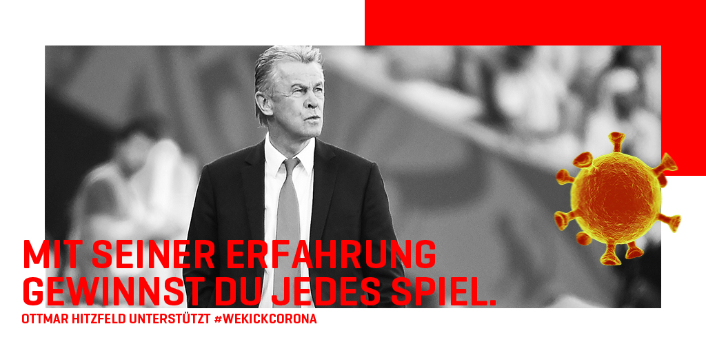 wekickcorona's tweet photo. Hat als Trainer alles gewonnen
und kämpft jetzt mit uns gegen Corona.
Danke, Ottmar Hitzfeld!

Spenden 👉 https://t.co/ZGcbj1LPnY
#WeKickCorona https://t.co/WNxPA4nYZe