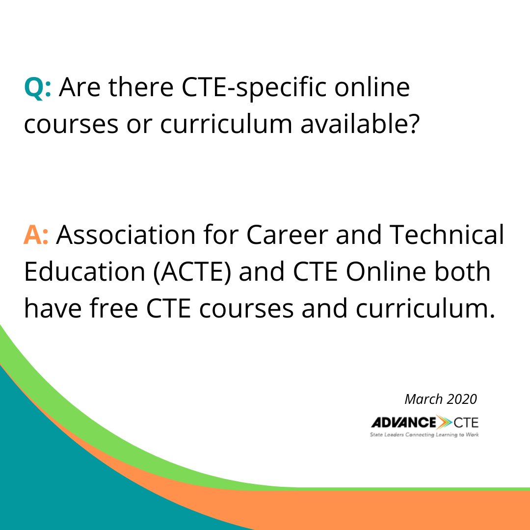 CTEWorks's tweet photo. Transition to online instruction with CTE Learn: https://t.co/77mlMjob6C and browse thousands of lesson plans tailored specifically to #CTE courses: https://t.co/RRDmG0I4Bq #CTEWorks #CTECovid https://t.co/9kfBRtBQxx