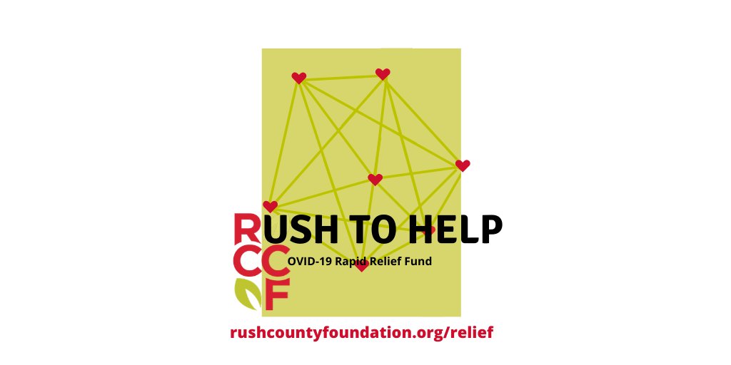 GiveINRush's tweet photo. RCCF has established the Rush to Help: COVID-19 Rapid Relief fund with $25,000 to support local organizations. Another $2,000 was just donated! Read more and donate now to help them help others. #RushCountyStrong #LiveLifeLocal ❤️https://t.co/mOqMuWMNKV https://t.co/VwEAwthVEQ