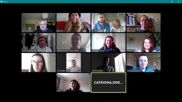 DU_Structural's tweet photo. Thanks @TimArmitage2 for a great talk on your research on the Walls Boundary Fault in #Shetland!! Great to catch up with the group on Zoom this time, looking forward to next week ☕☕ @DurUniEarthSci @durham_uni #geologydogs https://t.co/kwu86KGjjX