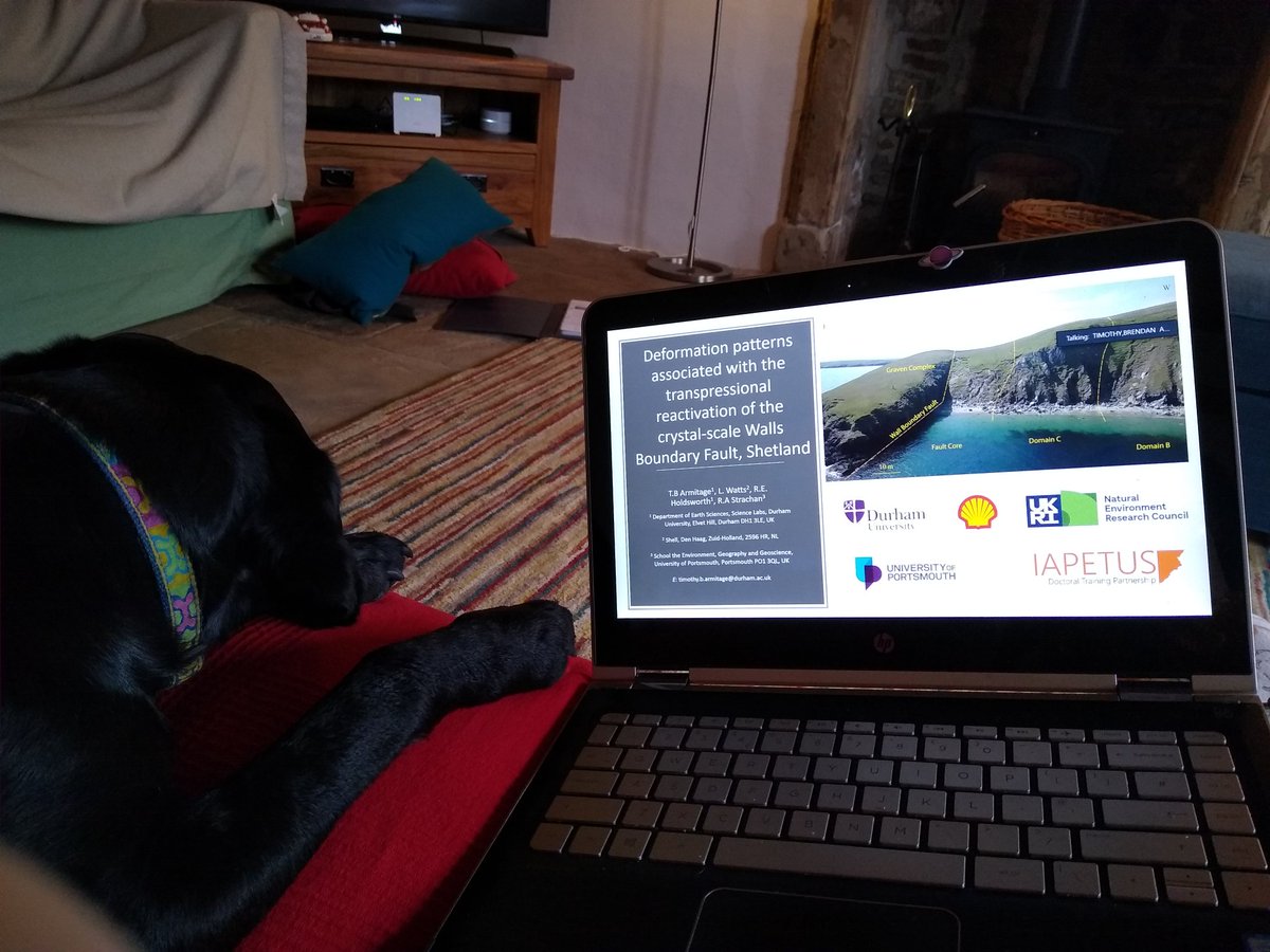Thanks <a href="/TimArmitage2/">Tim Armitage</a> for a great talk on your research on the Walls Boundary Fault in #Shetland!! Great to catch up with the group on Zoom this time, looking forward to next week ☕☕ <a href="/DurUniEarthSci/">Durham Earth Science</a> <a href="/durham_uni/">Durham University</a> #geologydogs