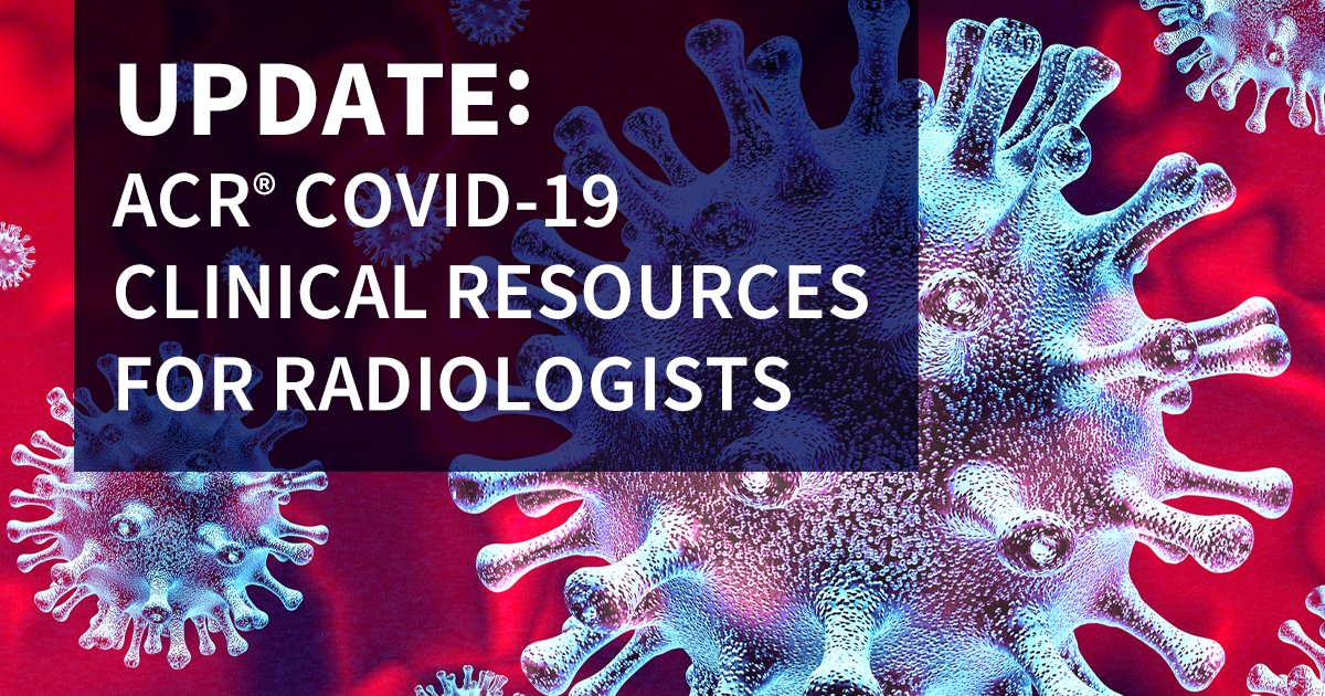 As physicians around the globe respond to #COVID19, <a href="/JACRJournal/">JACR</a> will continually update its freely available library of COVID-19 related content w/ new information. We encourage you to share these resources with anyone who may benefit jacr.org/covid-19-resou…