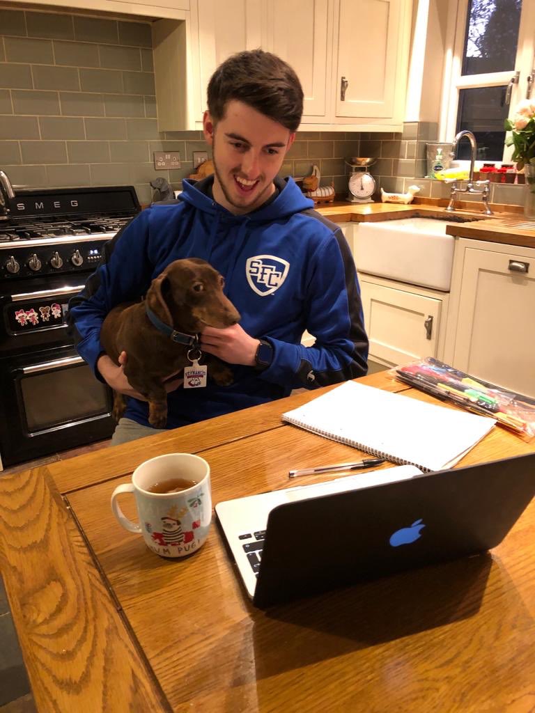 SFBKsoccer's tweet photo. Our guys putting in the work from home!

#WFHWednesday | #SFCTogether https://t.co/R0PTTZPFJ8