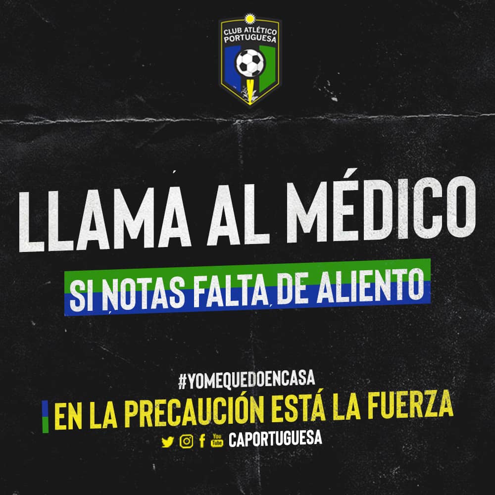 CAPortuguesa's tweet photo. ¡NO LO OLVIDES, NUESTRA SALUD ES LO PRIMERO! 💚💙

📞 Llama al médico. 🩺

#FuerzaAtletica | #1Abr | #FelizMiercoles https://t.co/EHcHLhSubz