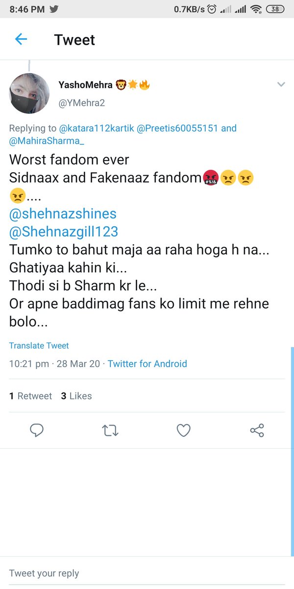 Wow just that slangs use Karne wale Saab Shehnaaz ke fans hi Hain Baki Saab such ke dhule huye...bechara world against Shehnaaz and SidNaaz fans