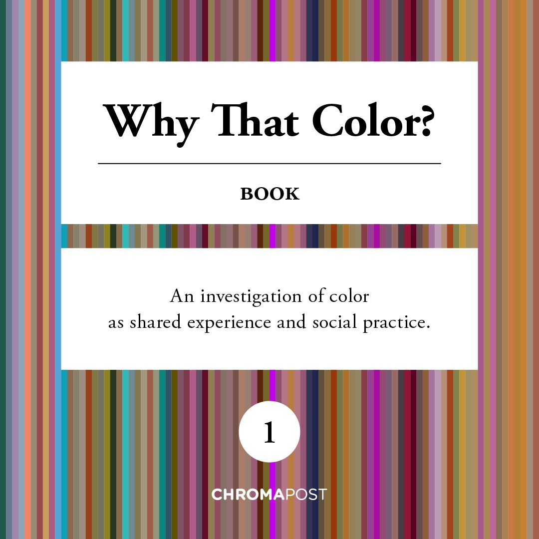Chromapost's tweet photo. Chromapost turns eleven today.
Instead of a retrospective Chromapost artwork we'll mark the occasion with an announcement that a "Why That Color?" book is in the works.
"Why That Color?" info: https://t.co/iUmwqQYyU4 https://t.co/CvShOA6wHG