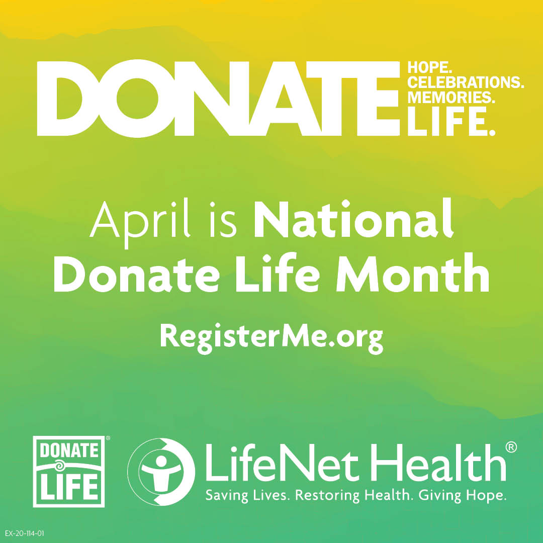 In times like these, our mission matters more than ever in bringing hope to those who truly need it. April is #DonateLifeMonth, and it is a great time to reflect on the positive impact that one person can have on others. #organdonation #tissuedonation