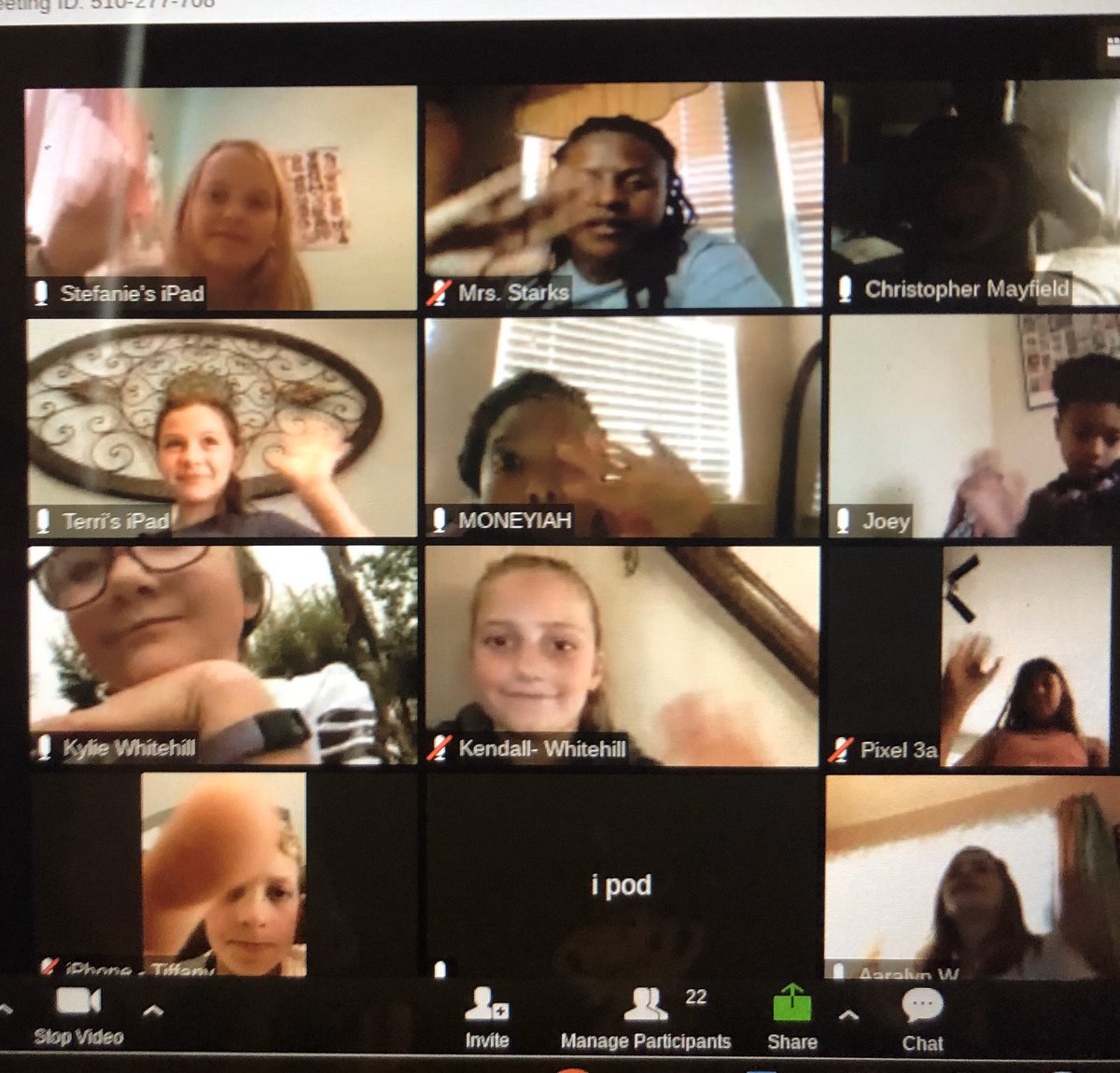 Fourth Grade Zoom meeting today! We loved seeing our kiddos! We even had beautiful piano music from a friend 🎼 🎹. <a href="/O_StephensES/">Olive Stephens ES</a> <a href="/rperrone22/">Rebekah Perrone</a> <a href="/firstfungrade/">Karen Hoang</a> <a href="/E_EMallory/">Elisabeth Mallory, M. Ed.</a>