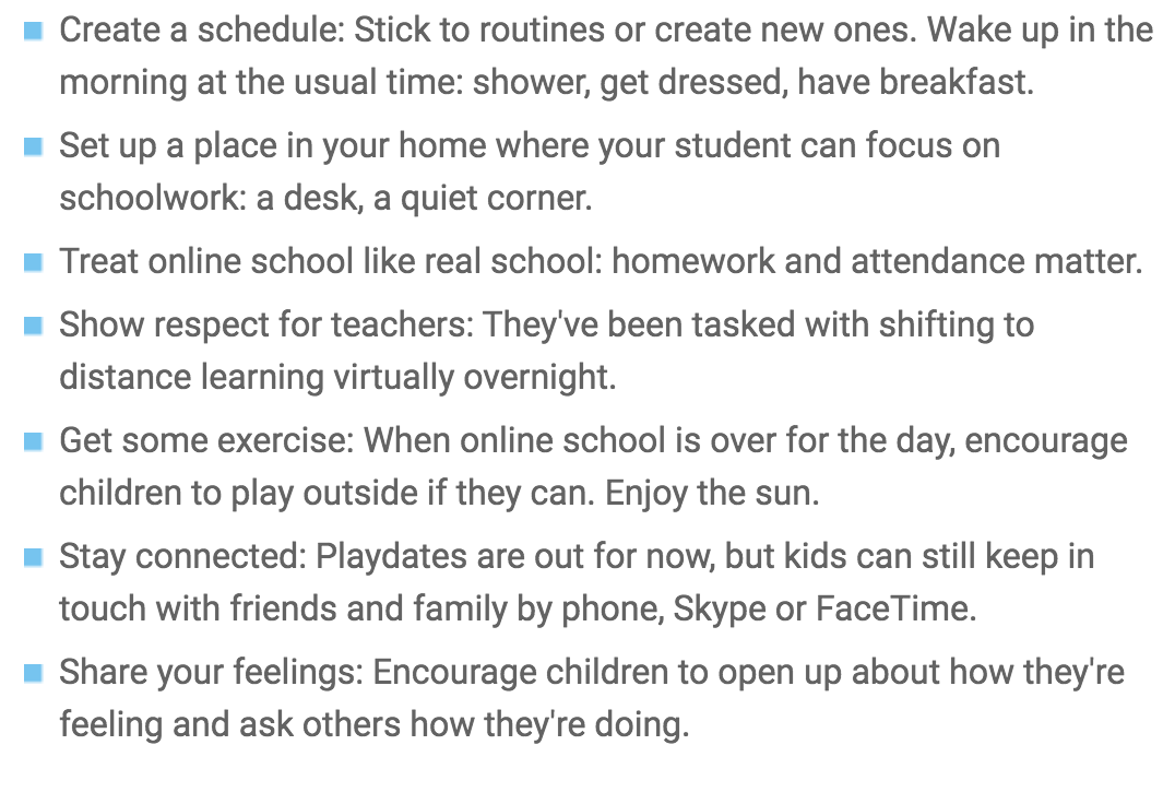 GoKidPower's tweet photo. How can we help maintain a sense of normalcy for children during this time?

One way is to establish a daily routine for kids to help provide a sense of stability and structure. 

Incorporate @UNICEFKidPower videos into your students daily schedule. https://t.co/QUDm3wX7HW