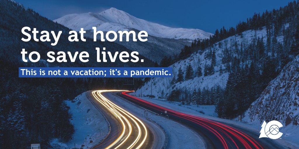 This is not a vacation; it’s a pandemic. There are still an alarming number of people traveling to our mountain communities, putting themselves and others at risk. Whether you’re a second homeowner or weekend warrior, please stay home. We NEED to protect our mountain communities.