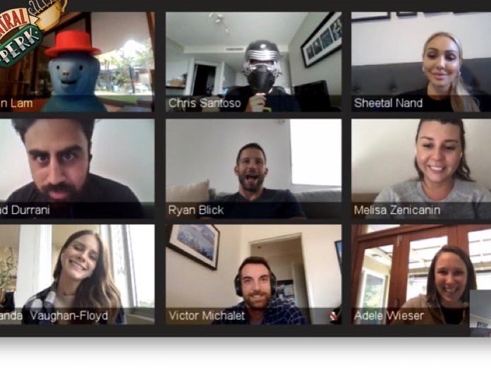 IndexExchange's tweet photo. Social Distancing: ✔️
Successful virtual team meetings and digital happy hours: ✔️
Keeping spirits high: ✔️
No #HumpDay blues around here! #IXLife #WorkFromHome https://t.co/mrumManlqm