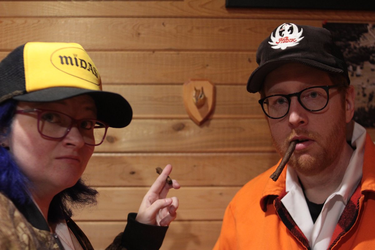 IntTasteStation's tweet photo. All this talk of #TigerKing reminds us of the time that Patrick Patrick O'Neill and Sir Molly Johnson faked a hunting trip to try and get into the local paper. https://t.co/i8NYHrPE6l