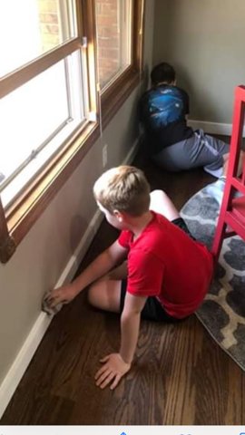 midwestnats's tweet photo. @midwestnats Youth players, Beau Watts, Brennan Pfifer, Drew and Luke Baer helping out around the house during the down period! #ServantMentality https://t.co/oJ7R1MT1wV