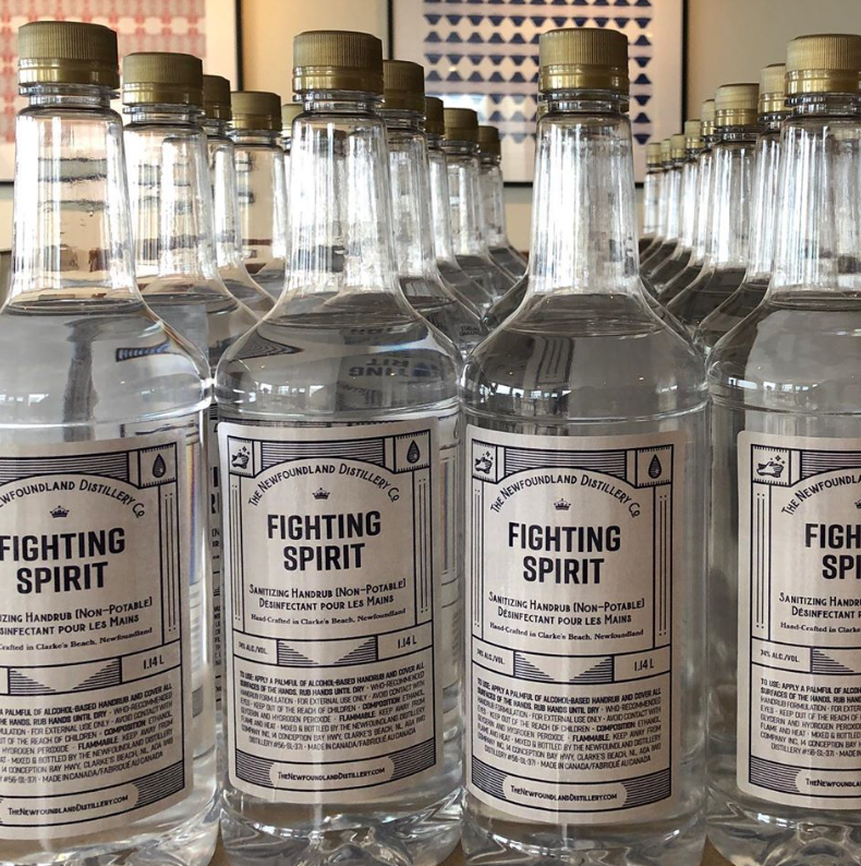 NLDistilleryCo's tweet photo. We are in the process of making us much Fighting Spirit Hand Sanitizer as we can. It has been distributed to those on the front lines already. As soon as we have more available we will announce it via social media Thank you to everyone for their encouragement and support. Be safe https://t.co/o3WdBTMR45