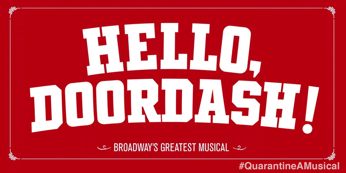 It's so nice to have you back where you belong.  #QuarantineAMusical