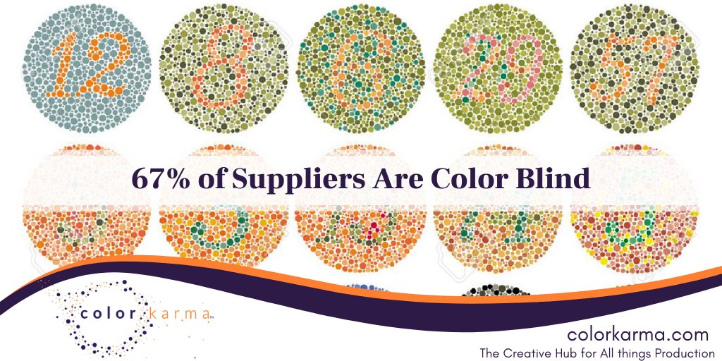 ColorKarma's tweet photo. A brands color is critical, but a new research study shows that most suppliers, printers, and mills are color blind. By Shoshana Burgett
Read more...
https://t.co/bIbjiOJOJB
#Colorblindness #Protanomaly #Tritanomaly #branding #colordeficiency #coloraccessibility #colorkarma #rgb https://t.co/K2zoHDj5Si