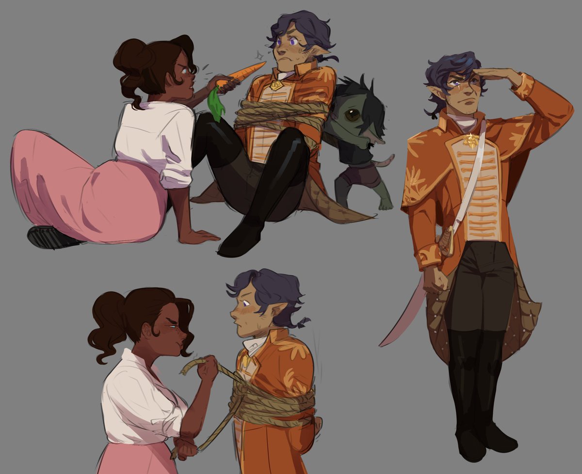 made new ocs! Juno and Laius 
and lots of gobbis i dont have names for 