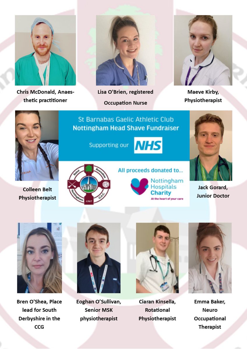 Nottingham_GAA's tweet photo. We're fundraising for Nottingham University Hospitals Charity. Check out our @JustGiving page and please donate if you can. Thank you! #JustGiving #NottinghamNHSHeroes #NottinghamGAA @NUHCharity https://t.co/J86nL2H0x4 https://t.co/fWUxXoL1Zz