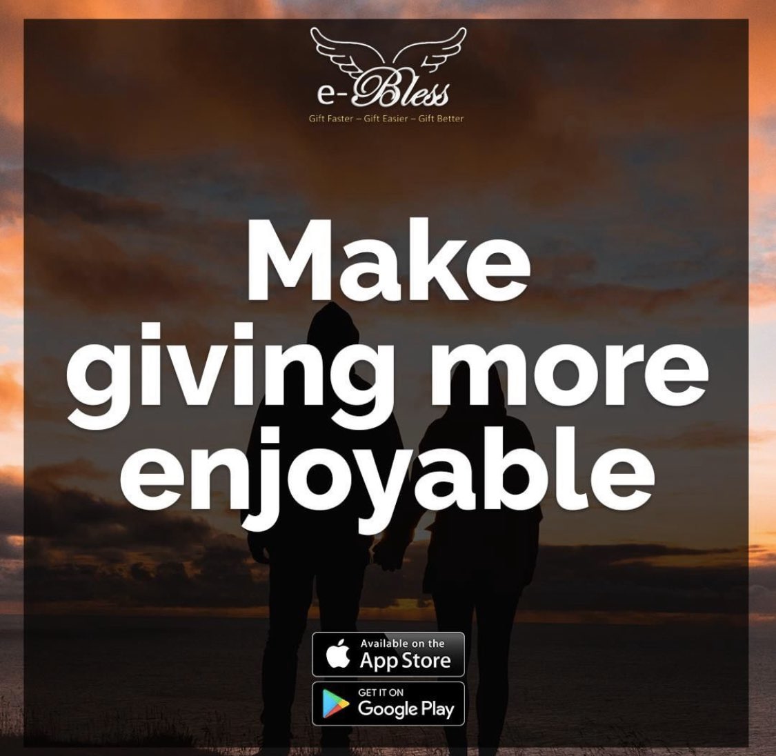 Make giving more enjoyable by adding a personal touch! Send a heartfelt message or funny picture. With eBless anything is possible 
#StayHome #WednesdayThoughts