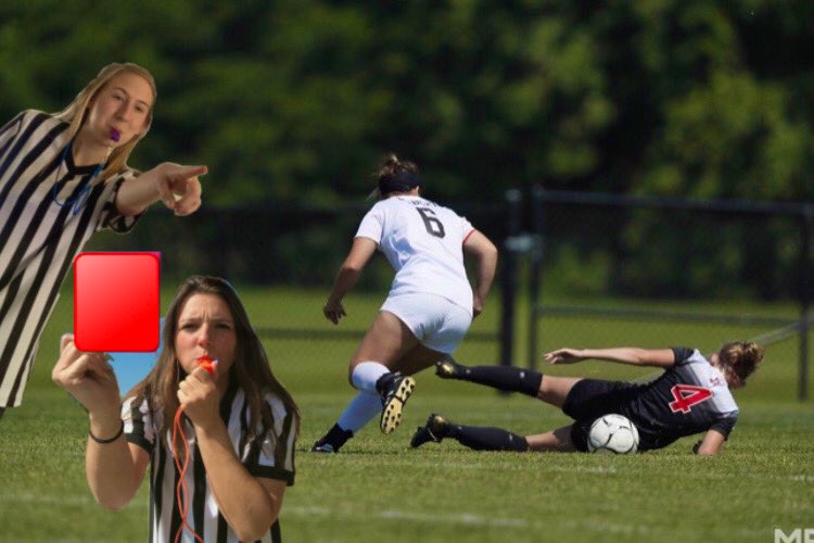 Twin refs do not tolerate shenanigans !!
We miss Assumption girls soccer...
@AHSBradyBunch 
#ahsvirtualspiritweek