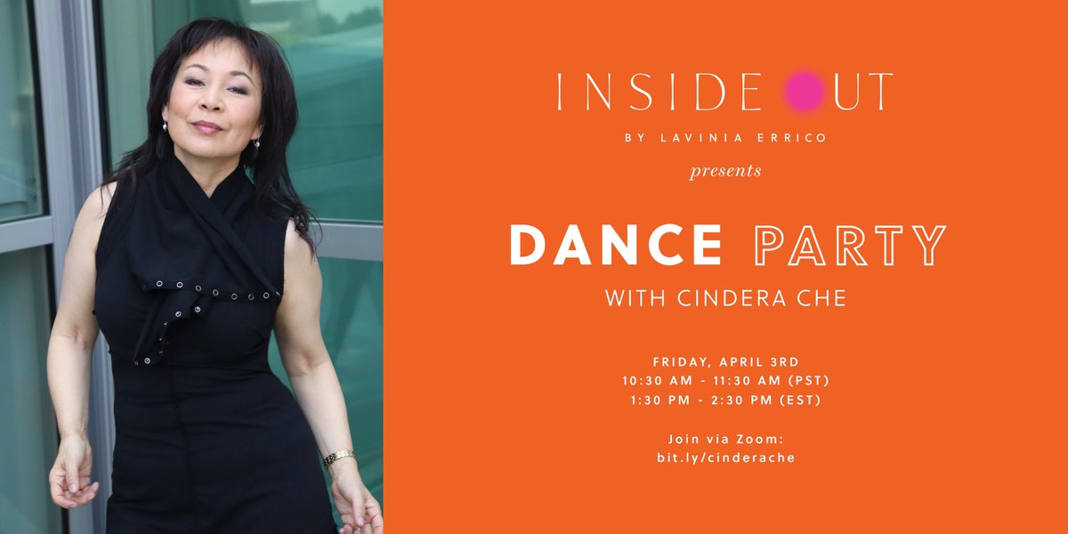 Brought to you by our generous host <a href="/laviniajoy/">joy unlayao</a> Dance with me this Friday 10:30 am PT via Zoom. Looking to be grounded and uplifted! bit.ly/cinderache