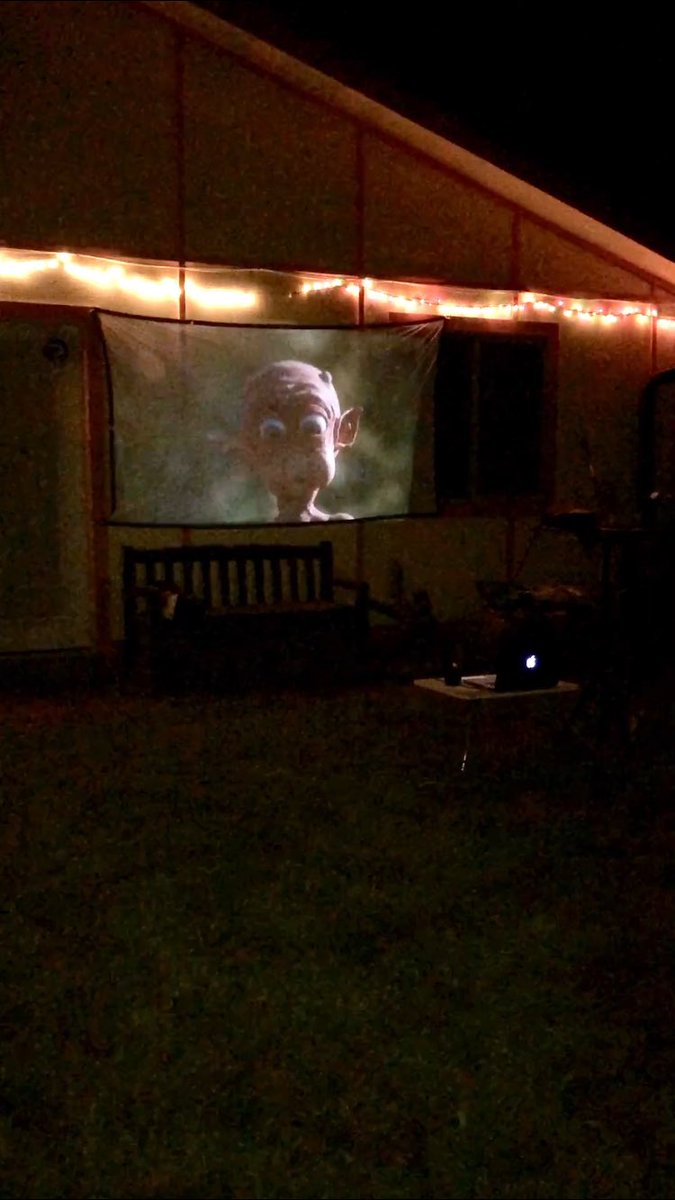 Backyard Camping Trip last night. #Quarantine Not #Borentine 
——-
#family #camping #COVID19 #coronavirus #April2020 #macandme #movienight #paulrudd #dogsoftwitter #atx #WednesdayMotivation #StayHome #ImSoBoredI built a tent in my backyard