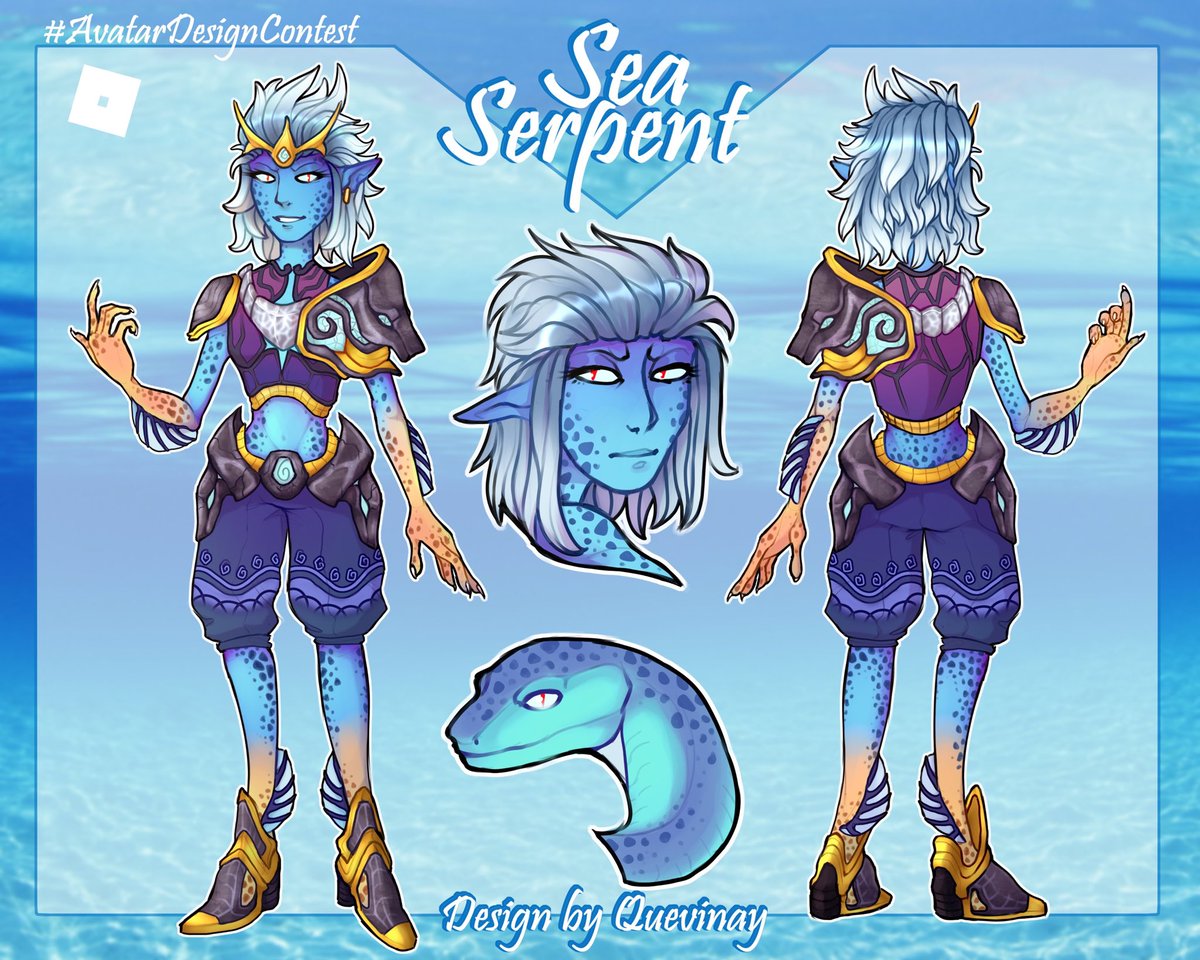 Ui1s_'s tweet image. I'll try my luck, oof
This is an underwater creature called a Sea Serpent 🐍
My roblox profile: roblox.com/users/24141004…
~I hope you like it 😳
❗️Remade the post
#RobloxAvatarContest #AvatarDesignContest