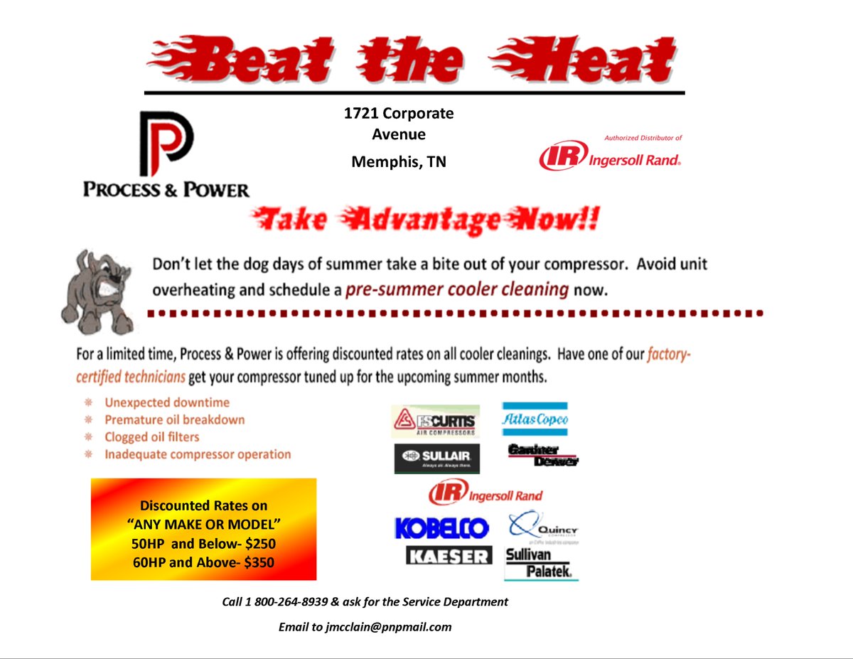 ProcessnPower's tweet image. Beat the Heat and HURRY HURRY HURRY to get your DISCOUNTED rates!!