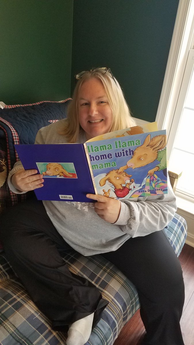MrshenryC's tweet photo. Work out Wednesday...and I'm exercising my brain with Llama Llama!!  @CardinalRidgeES https://t.co/jgRjqXZDHh