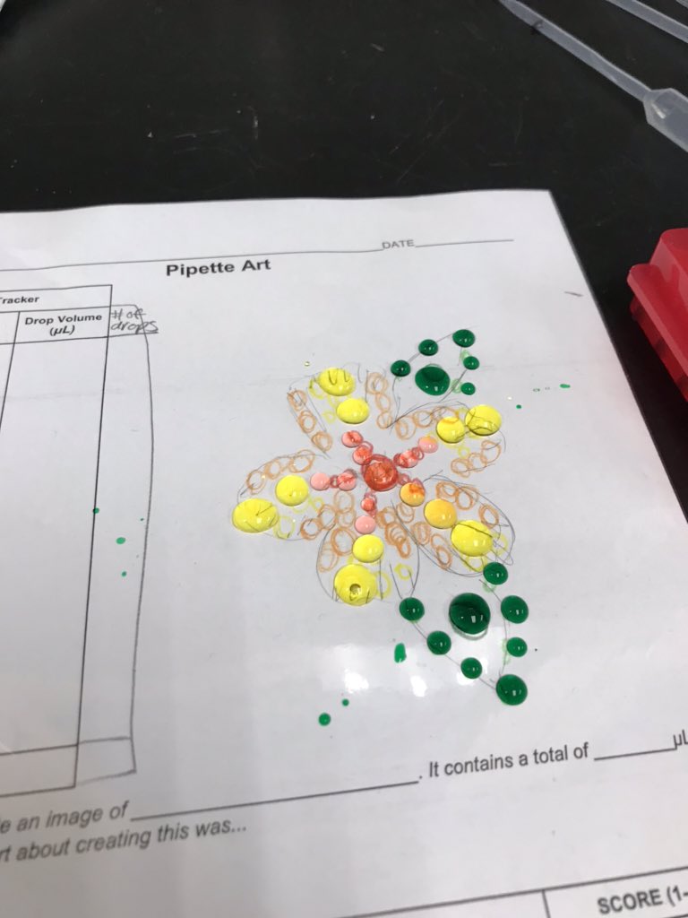 KBentzen's tweet photo. A few weeks ago we learned how to make precise measurements by creating art.  What a fun memory with some fantastic students. @PowhatanHS https://t.co/ZbYTZxRfrp