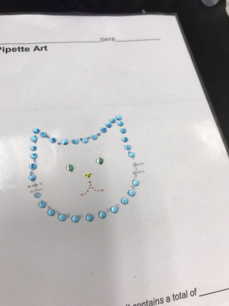 KBentzen's tweet photo. A few weeks ago we learned how to make precise measurements by creating art.  What a fun memory with some fantastic students. @PowhatanHS https://t.co/ZbYTZxRfrp